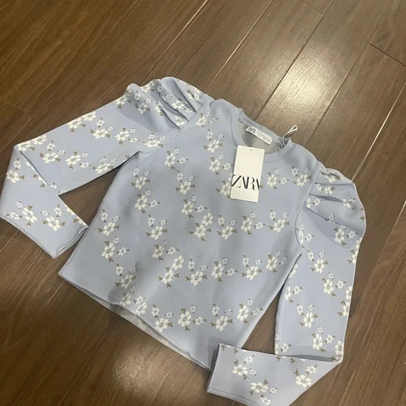 Zara floral knitted sweater - Picture 3 of 7